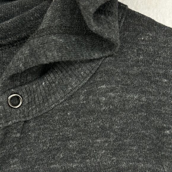 ALTERNATIVE Hoodie Womens L EARTH Sweatshirt Marled Elbow Sleeve Pullover Gray - Picture 7 of 12